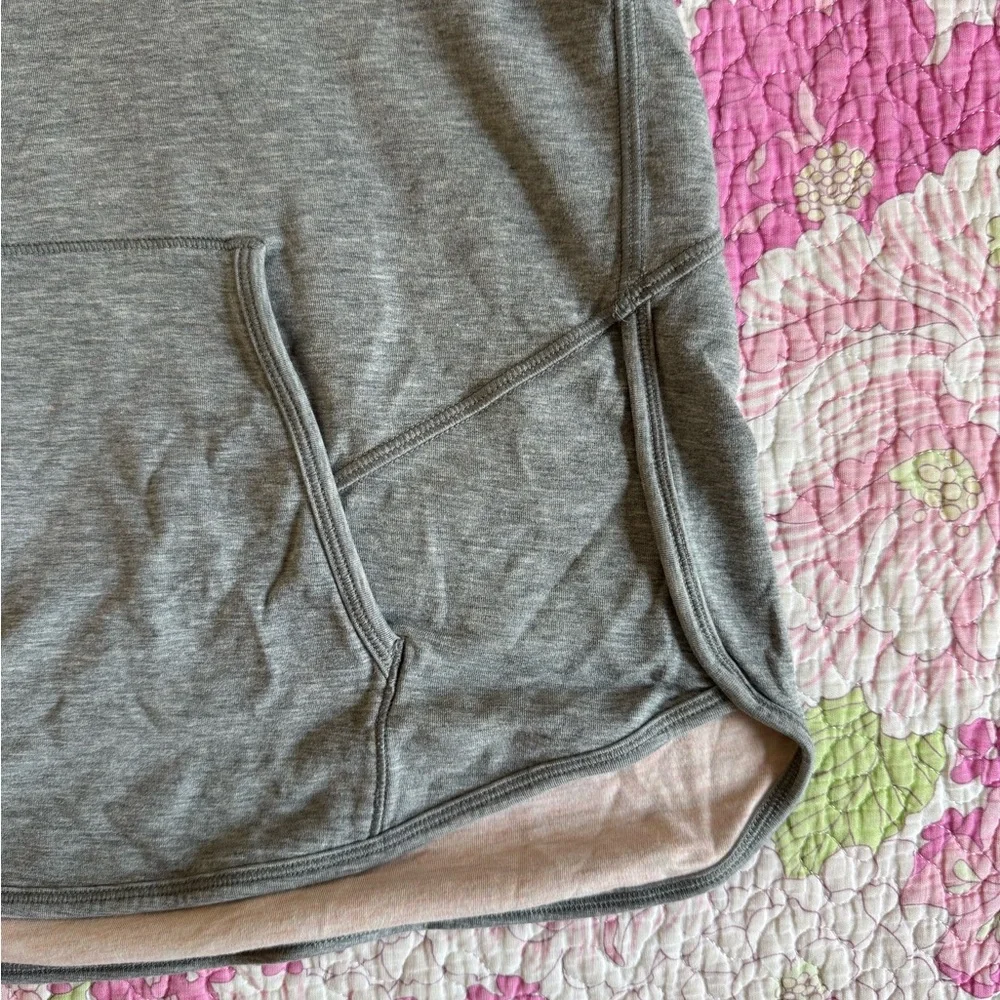 Lululemon Time Out Hoodie size 6 Heather Bleached Coral Heathered Medium Gray - Picture 2 of 10